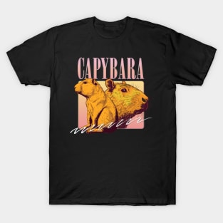 Capybara Aesthetic --- Original 90s Style Retro Design T-Shirt
